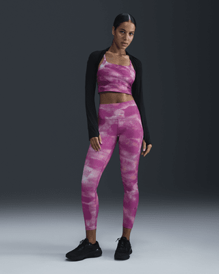 Женские тайтсы Nike One High-Waisted 7/8 Printed Leggings