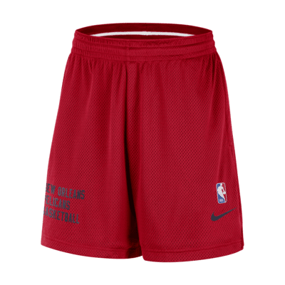 Shorts Nike de malla de la NBA para hombre New Orleans Pelicans