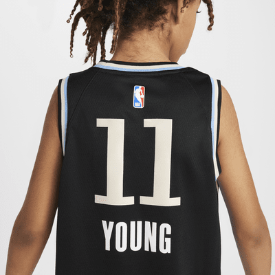 Trae Young Atlanta Hawks 2023/24 City Edition Older Kids' Nike Dri-FIT ...