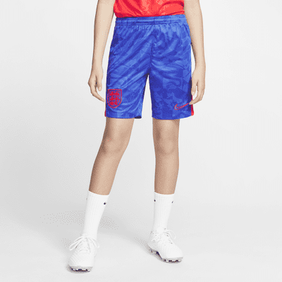 england junior away shorts