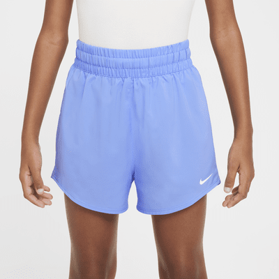 Nike One Big Kids' (Girls') Dri-FIT High-Waisted Woven Training Shorts