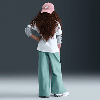 Nike Sportswear Big Kids' (Girls') Woven Wide-Leg Pants