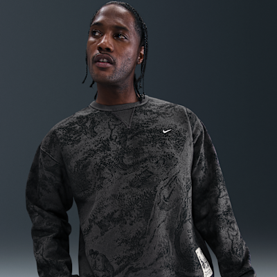 Sudadera de cuello redondo de tejido Fleece para hombre Nike Solo Swoosh