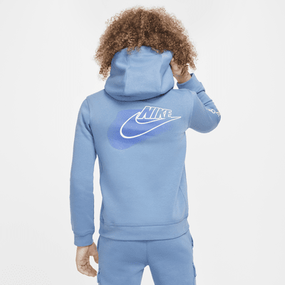 Dzianinowa bluza z kapturem dla dużych dzieci (chłopców) Nike Sportswear Standard Issue