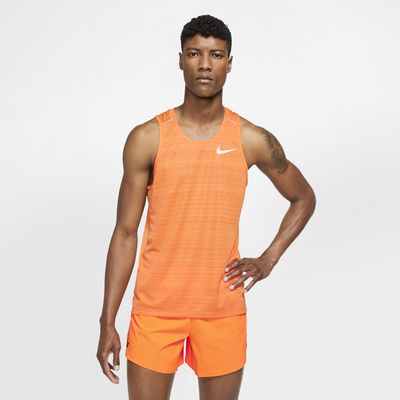 nike dri fit miler orange