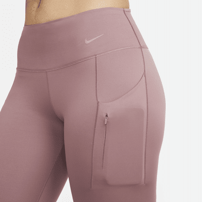 Legging taille mi-haute à maintien supérieur et coupe longue avec poches Nike Go pour femme