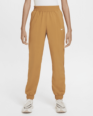 Подростковые  Nike Dri-FIT One Big Kids' (Girls') Woven Training Pants для тренировок