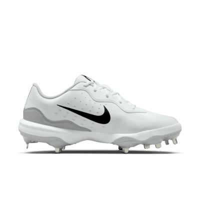 Nike Black & White Alpha Huarache Elite 2 Low Baseball Cleats