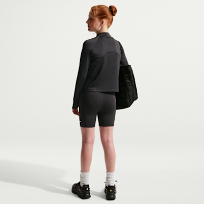 Nike Pro Older Kids' (Girls') Dri-FIT Half-Zip Long Sleeve