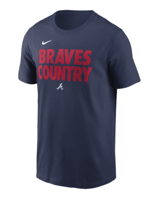 Men's Atlanta Braves Nike Navy 2018 Postseason October Ready T-Shirt