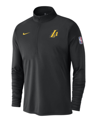 Мужские  Los Angeles Lakers City Edition Nike Dri-FIT NBA 1/2-Zip Long-Sleeve Top