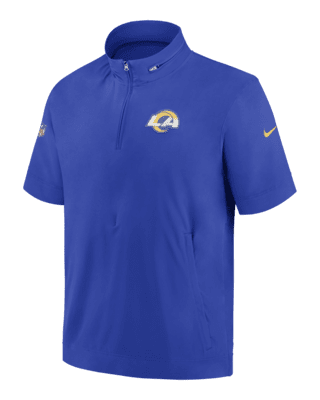 Los Angeles Rams Sideline Men's Nike NFL 1/2-Zip Hooded Jacket