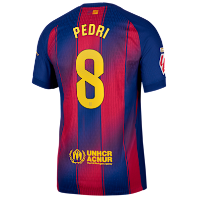 Pedri Barcelona 2025/26 Match Home Men's Nike Dri-FIT ADV Soccer Jersey