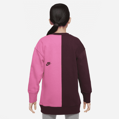 nike pink swoosh sweatshirt