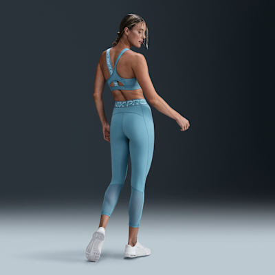 Nike Pro Swoosh asymmetrisk sports-BH med innlegg middels støtte til dame