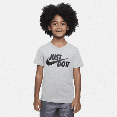 Nike "Just Do It" Swoosh Split Tee Little Kids' T-Shirt