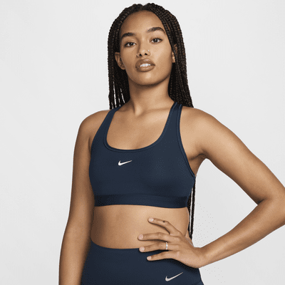 Bra deportivo sin almohadillas para mujer Nike Swoosh Light Support