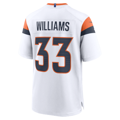 Jersey de fútbol americano Nike de la NFL Game para hombre Javonte Williams Denver Broncos