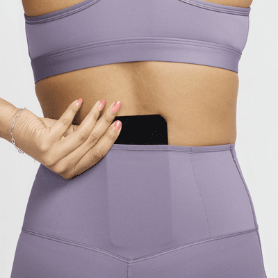 Nike Go Lange legging met hoge taille, zakken en complete ondersteuning voor dames