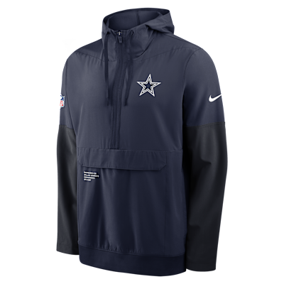 Dallas Cowboys Well Rounded Anorak Men's Nike NFL 1/2-Zip Hooded Jacket