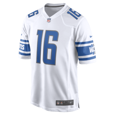 Jersey de fútbol americano Game para hombre NFL Detroit Lions (Jared Goff)