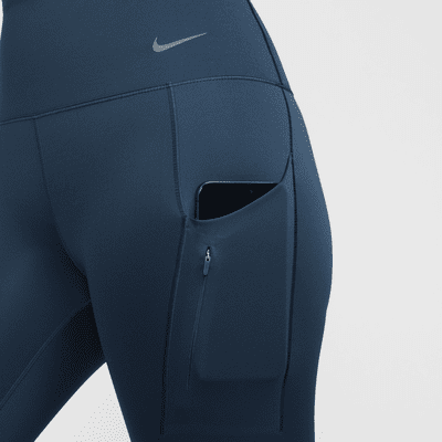 Legging taille haute à maintien supérieur et coupe longue avec poches Nike Go pour femme