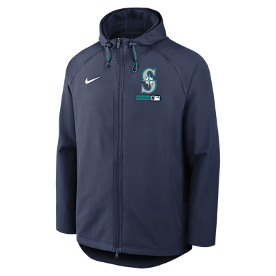 Seattle Mariners Authentic Collection Men's Nike Therma-FIT MLB Full-Zip Hooded Jacket