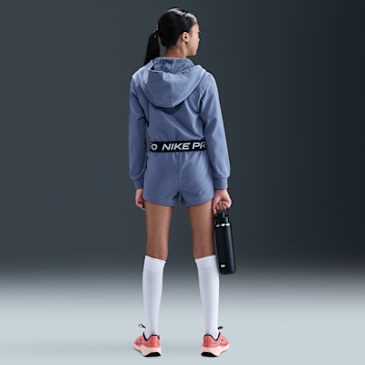 Felpa con cappuccio e zip a tutta lunghezza Dri-FIT Nike Pro Fleece – Ragazza