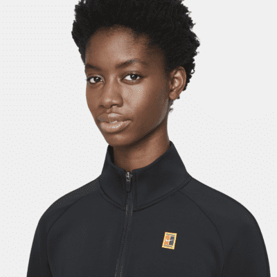 NikeCourt Tennisjacke mit durchgehendem Reißverschluss für Damen