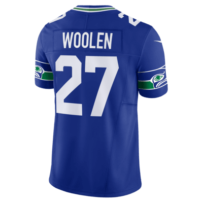 Jersey de fútbol americano Nike Dri-FIT de la NFL Limited para hombre Tariq Woolen Seattle Seahawks