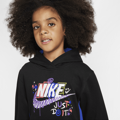 Sudadera con gorro de French Terry preescolar Nike Sportswear "Express Yourself"