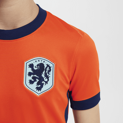 Netherlands (Men's Team) 2024/25 Stadium Home Big Kids' Nike Dri-FIT Soccer Replica Jersey