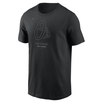 Playera Nike de la MLB para hombre Baltimore Orioles City Connect Logo