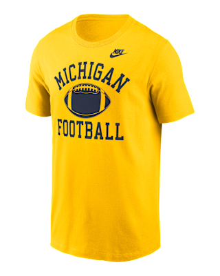 Мужская футболка Michigan Legacy Football Icon Nike College для футбола