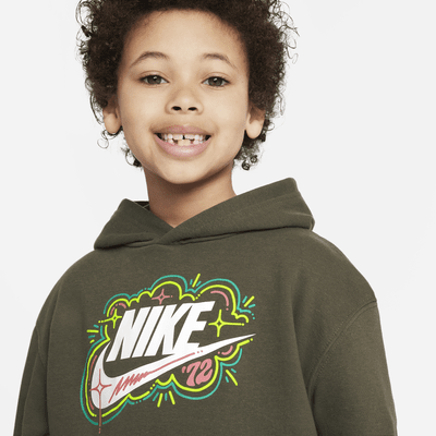 Sudadera con gorro para niños talla pequeña Nike Sportswear "Art of Play" French Terry Pullover