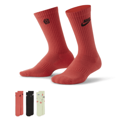 Nike Everyday Kids' Cushioned Crew Socks (3 Pairs)