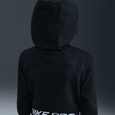 Nike Pro Fleece Big Kids' (Girls') Dri-FIT Full-Zip Hoodie