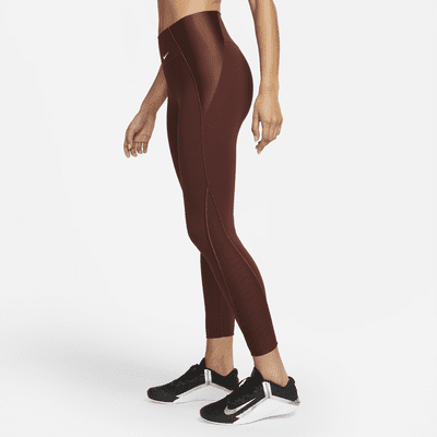 Leggings estampados de tiro medio de 7/8 para mujer Nike One Luxe Icon Clash