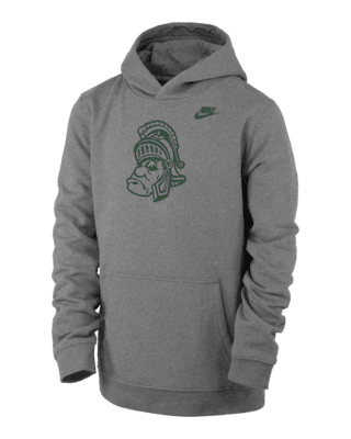 Подростковое худи Michigan State Club Fleece Big Kids' (Boys') Nike College Pullover Hoodie