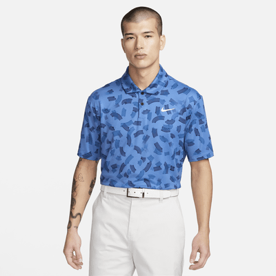 blue nike polo