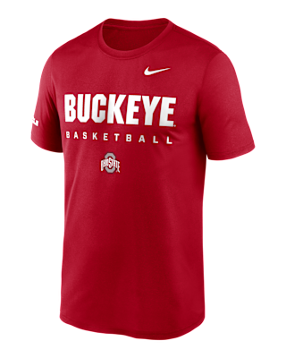 Мужская футболка Ohio State Courtside Basketball Legend Nike Dri-FIT College для баскетбола