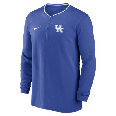 Kentucky Wildcats Sideline Coach Men's Nike Dri-FIT College 1/2-Zip Long-Sleeve Top