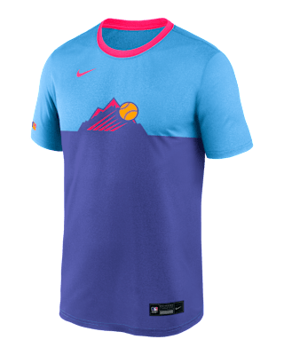 Мужская футболка Colorado Rockies Authentic Collection City Connect Velocity Nike Dri-FIT MLB