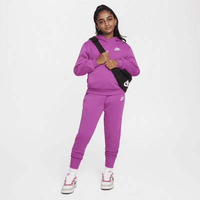 Nike Sportswear Club Fleece Older Kids' (Girls') High-Waisted Fitted Trousers