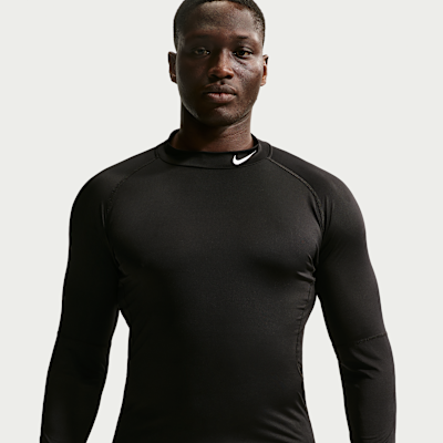 Nike Pro Men's Dri-FIT Fitness Mock-Neck Long-Sleeve Top