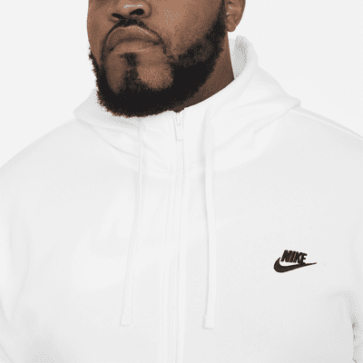 Sudadera con gorro de cierre completo para hombre Nike Sportswear Club Fleece