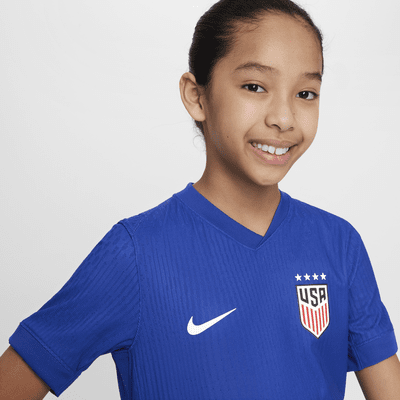 Jersey de fútbol Nike Dri-FIT ADV Authentic de la USWNT visitante 2024 Match para niños talla grande