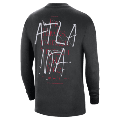 Atlanta Hawks Courtside Max90 Men's Nike NBA Long-Sleeve T-Shirt