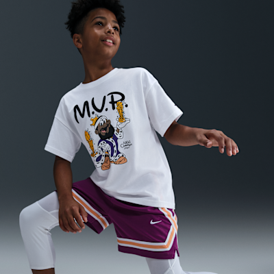 Playera de básquetbol Max90 para niños talla grande de LeBron "Bubble Boy"