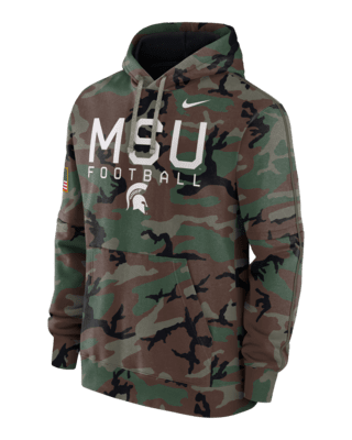 Мужское худи Michigan State Spartans Military Appreciation Club Men’s Nike College Pullover Hoodie